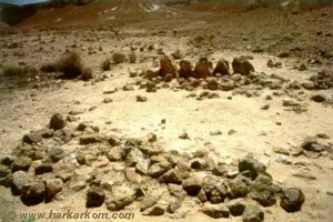 12 matzeivot (stone markers) on Har Karkom (harkarkom.com)